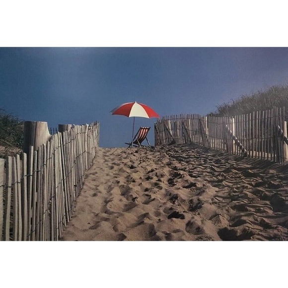 Vintage 1986 Dick Durrance Beach Theme Poster